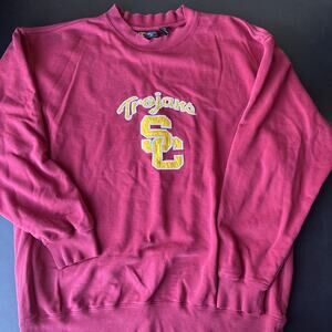 Vintage USC SC Trojans Crew Neck Size XL Authentic Brand Team Trojan Y2K